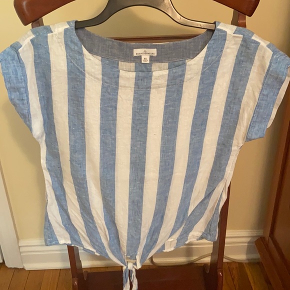 L.L. Bean Tops - LL Signature - Seashore Chic Linen